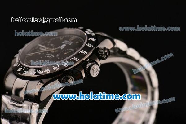Rolex Daytona Mastermind Asia 3836 Automatic Full PVD with Black Dial and Stick Markers - Click Image to Close